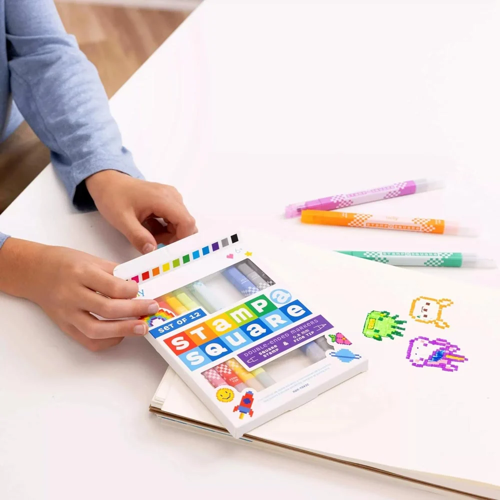 *Ooly Stamp-A-Square Double Ended Markers - Set of 12 - Image 3