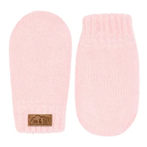 Jan & Jul Knit Mittens - Light Pink (Size Medium: 9-36m)