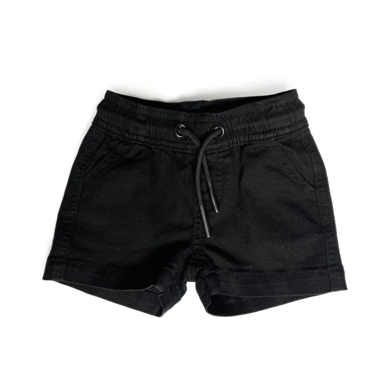Little Bipsy Cotton Twill Short - Black *CLEARANCE* - 9/10