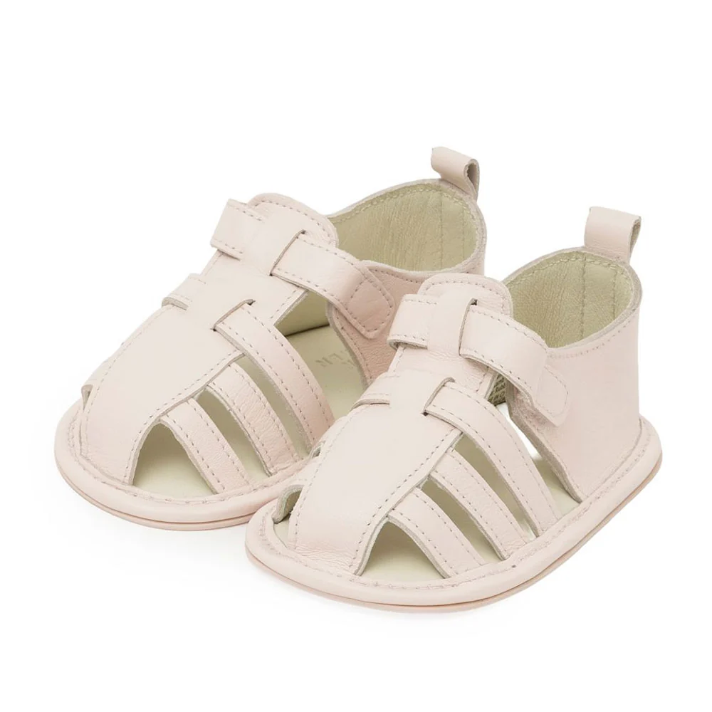 Sherick Fredermen Alexander Leather Sandal - Pink - Large (12-18m)