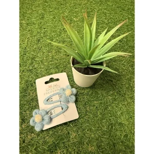 *Sherick Fredermen Blue 3D Flower Hair Clip (2 Pack)