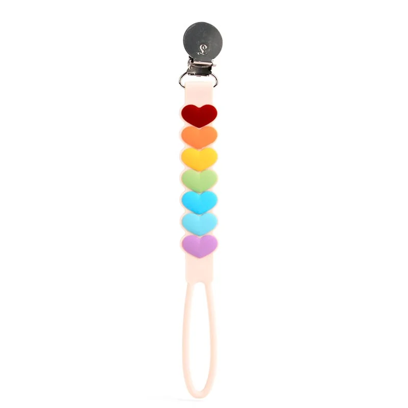 *Loulou Lollipop Beadless Pacifier Clip - Daisy Blue - Image 6