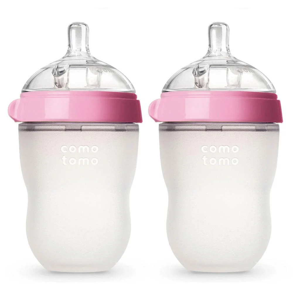 *Comotomo Natural Feel Baby Bottle - 2 Pack - 250ml (Medium Flow) / Green - Image 8