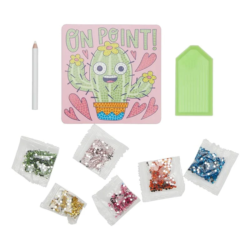 *Ooly Razzle Dazzle DIY Mini Gem Art Kit - Cheery Cactus - Image 2