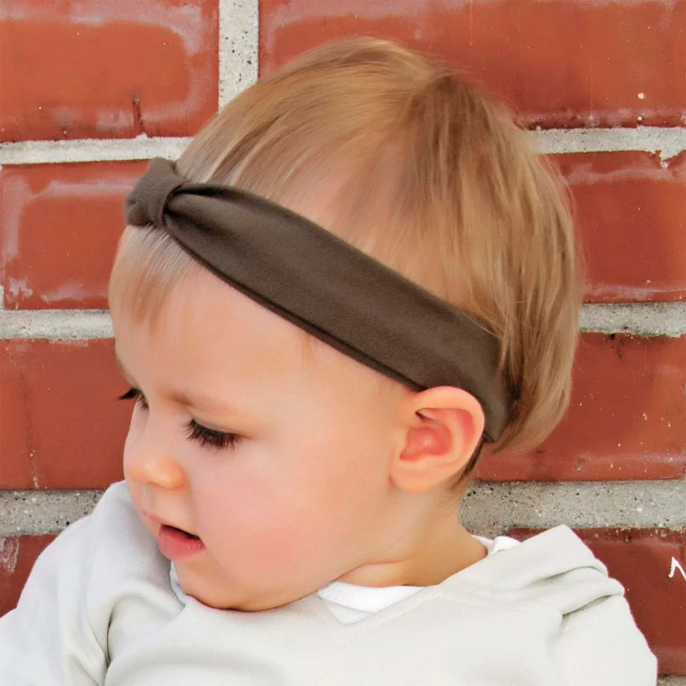 *L'ovedbaby Organic Headband - Bark - Image 2