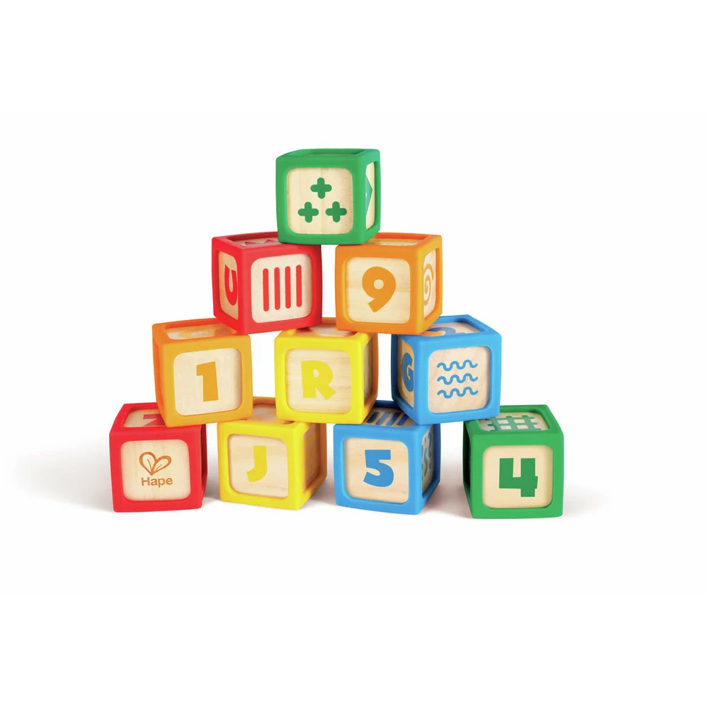 *Hape Grip-n-Stack Silicone & Wood Blocks