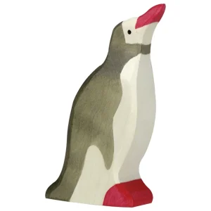 *Holztiger Head Raised Penguin