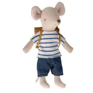 *Maileg Big Brother Tricycle Mouse with Backpack