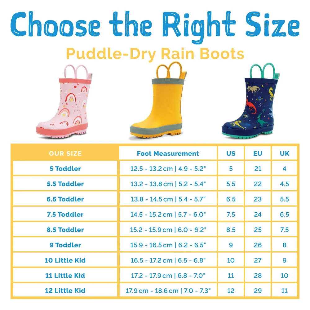 Jan & Jul Puddle-Dry Rain Boots - Space Dinos - 11 - Image 7