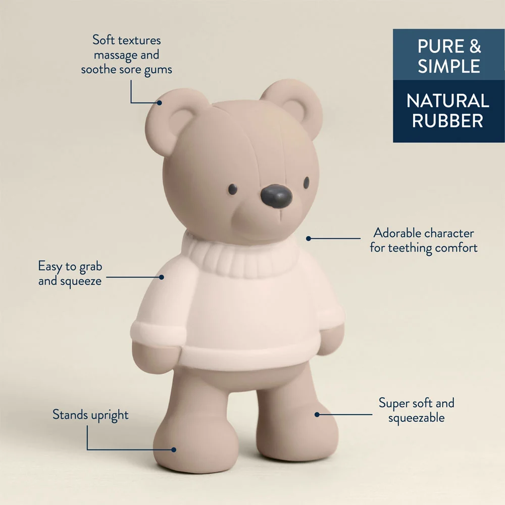 *Itzy Ritzy Comfort Crew Natural Rubber Latex Teether - Bear - Image 2