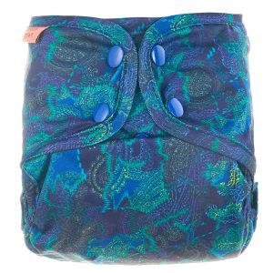 Petite Crown Keeper Newborn Diaper Cover - Paisley