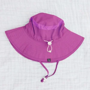 Honeysuckle Swim Co. Bucket Sunhat - Bright Magenta - Large (3-10y)