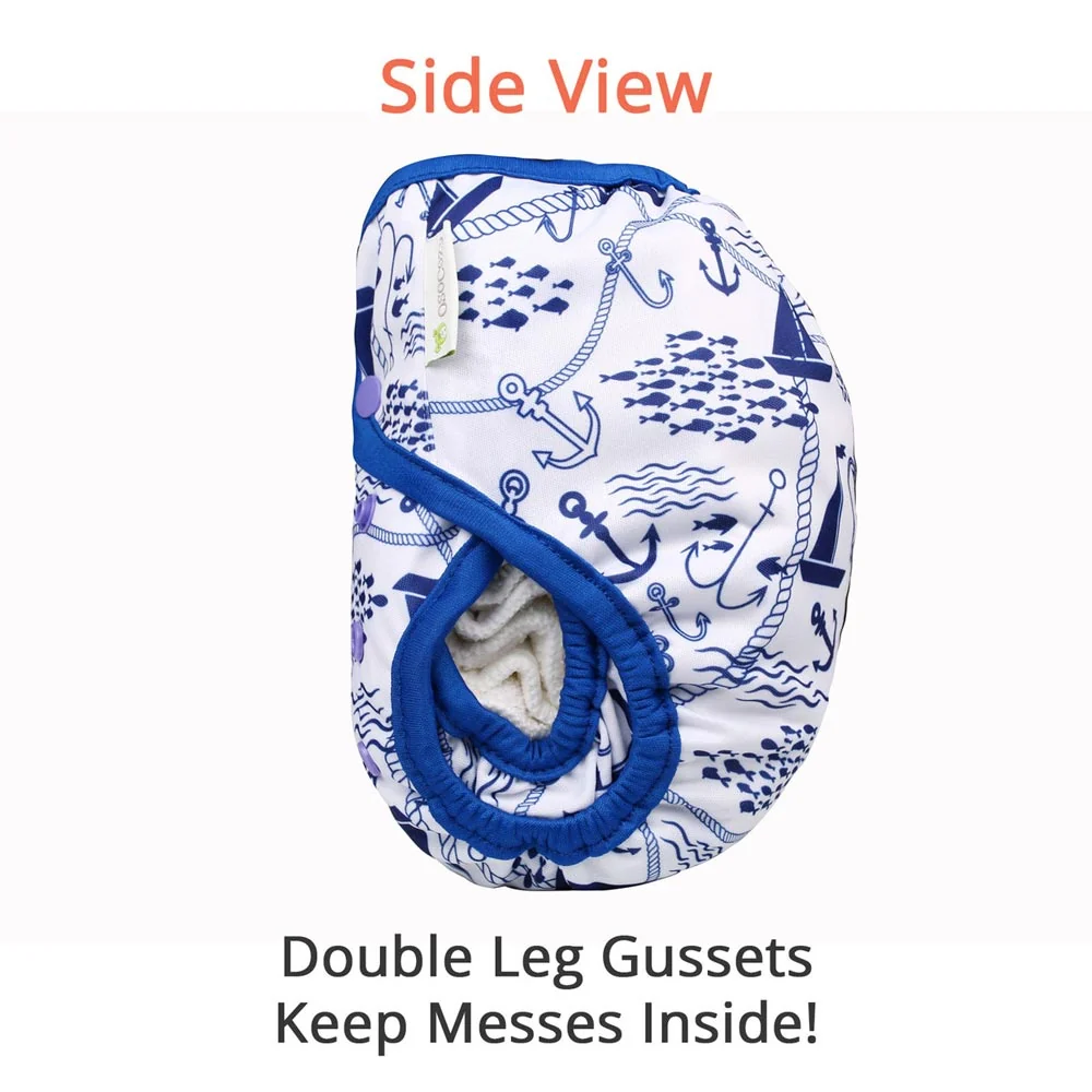 OsoCozy One Size Cloth Diaper Cover - Ferns - Image 3