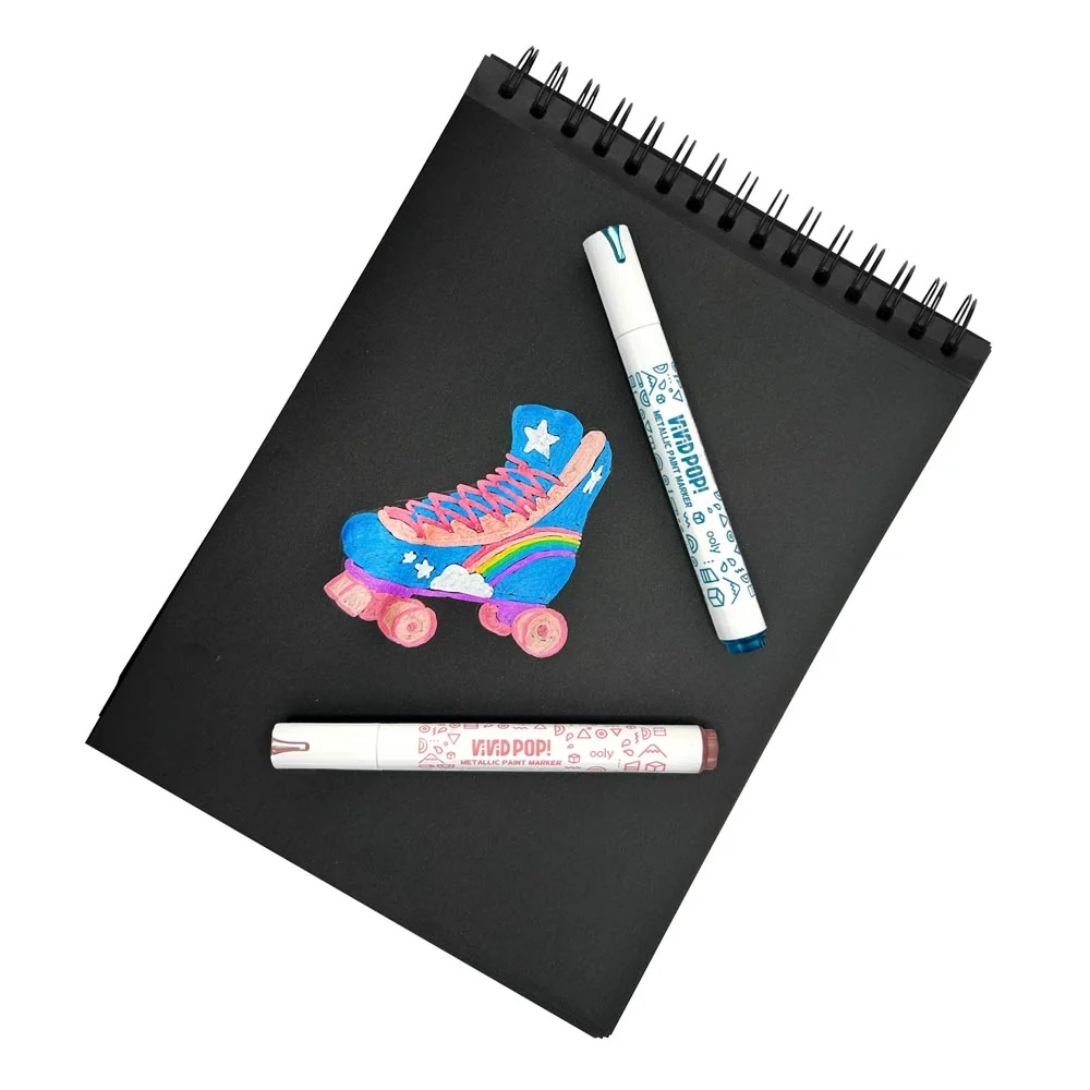 *Ooly Vivid Pop! Water Based Paint Markers - Metallic - Image 4
