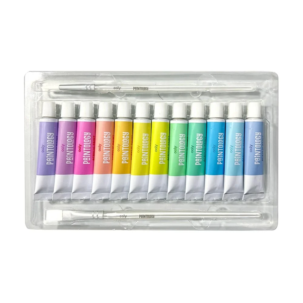 *Ooly Paintology Acrylic Paints Set - Pastel Colours - Set of 12 - Image 3