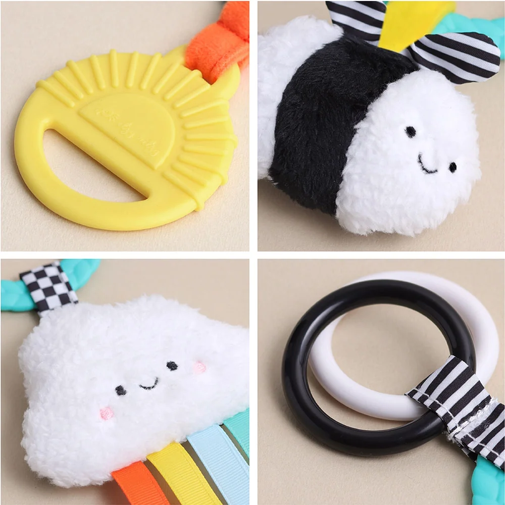 *Itzy Ritzy Bitzy Busy Ring Teething Activity Toy - High Contrast Bee