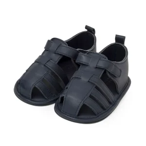 Sherick Fredermen Alexander Leather Sandal - Navy - Large (12-18m)