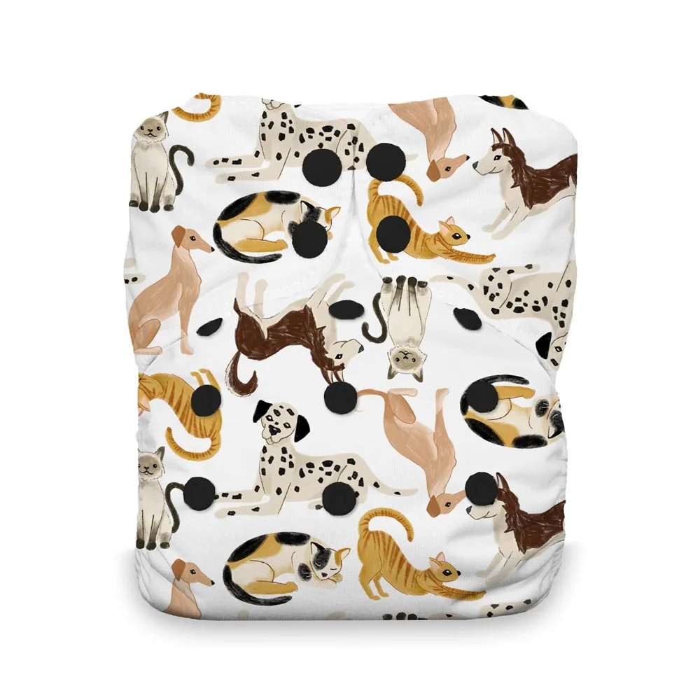 Thirsties One-Size All-in-One Cloth Diaper - SNAP - Claws - Image 9