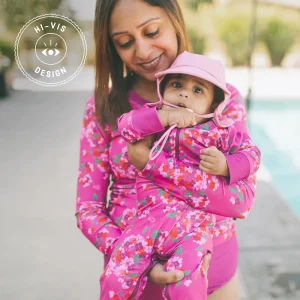 Honeysuckle Swim Co. - Vibrant Vines - UPF 50+ Swimsuit (Size 12-18m)