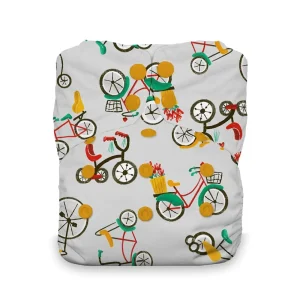 Thirsties STAY DRY NATURAL One-Size All-in-One Cloth Diaper - Snap - Cruising *Limited Edition*